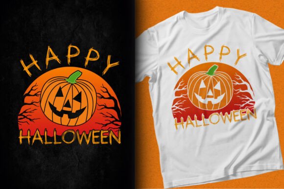 Happy Halloween Vector Colorful Design for T-Shirt Designs