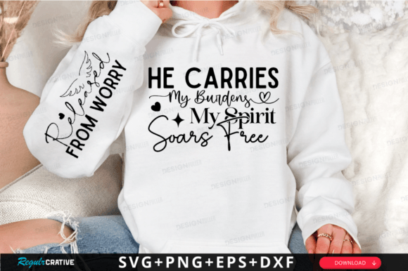 He Carries My Burdens, T-Shirt Designs