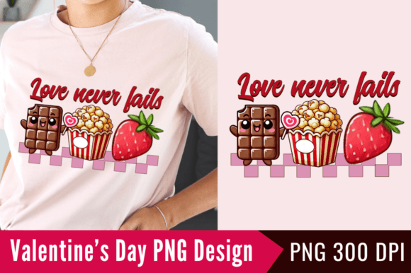 Love Never Fails Sublimation Design for T-Shirt Designs