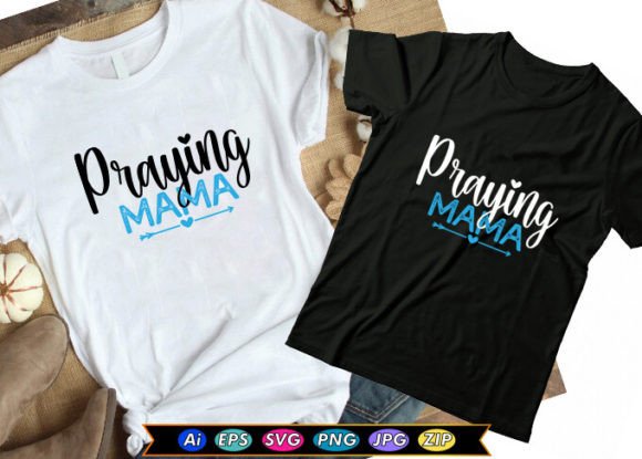 Praying Mama 2 Color Version T-Shirt Designs